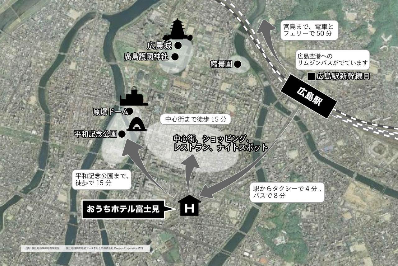 Ouchi Hotel Fujimi Hiroshima Esterno foto